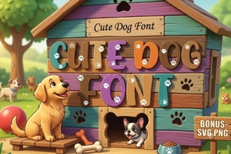 Adorable Dog Font Designs for Your Creative Projects