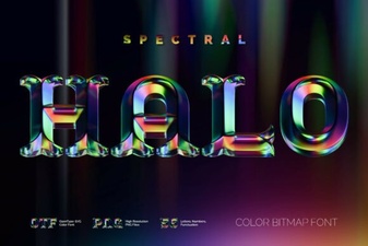 Spectral Halo: Modern & Creative Font Design