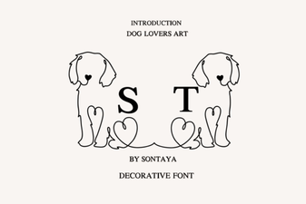 Dog Lovers Art Font | Creative Pet Project Ideas