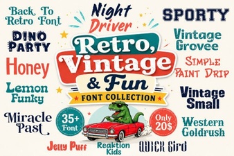 Fonts for Retro Projects & Vintage Designs