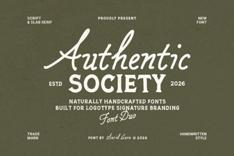 Authentic Society: a Versatile Design Font for Modern Projects