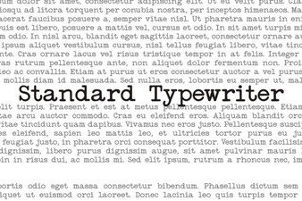 Crafting with Classic Typewriter Fonts