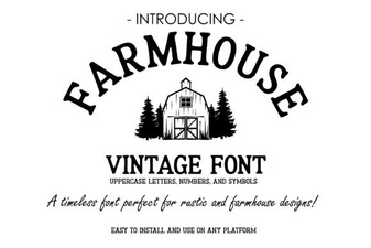 Farmhouse Vintage Font Styles & Design Tips